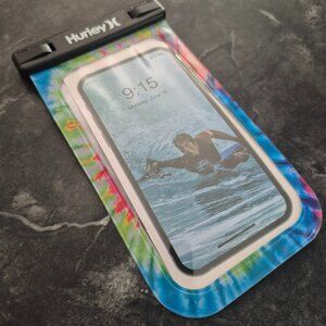 Hurley Waterproof Phone Pouch – Tie Dye – Fits Most Smartphones – New Without Ta